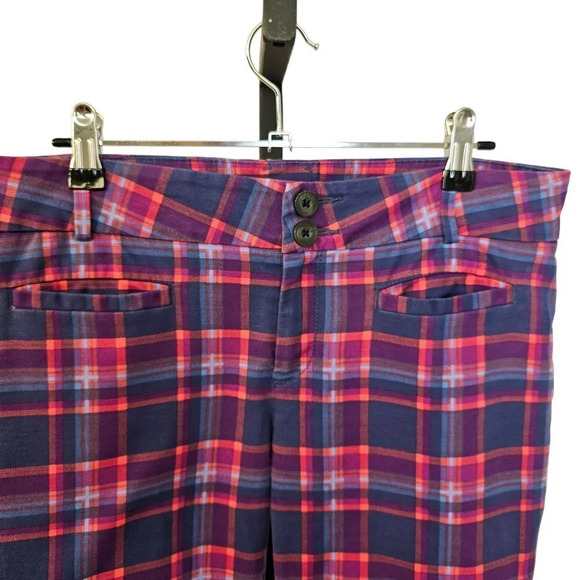 Anthropologie Cartonnier Womens Plaid Charlie Ankle Pants Size 4 - Picture 4 of 8